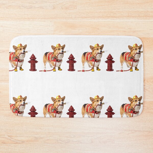 Item preview, Firefighter Corgi designed and sold by PictoVibe.