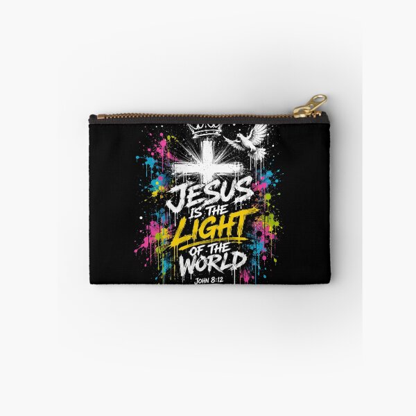Item preview, Jesus Is The Light Of The World John 8:12 – Colorful Christian Faith Art Design designed and sold by PosiMCreations.