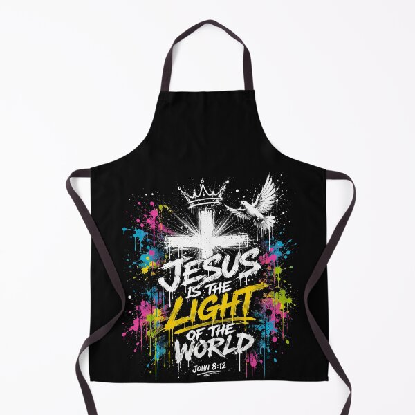 Item preview, Jesus Is The Light Of The World John 8:12 – Colorful Christian Faith Art Design designed and sold by PosiMCreations.
