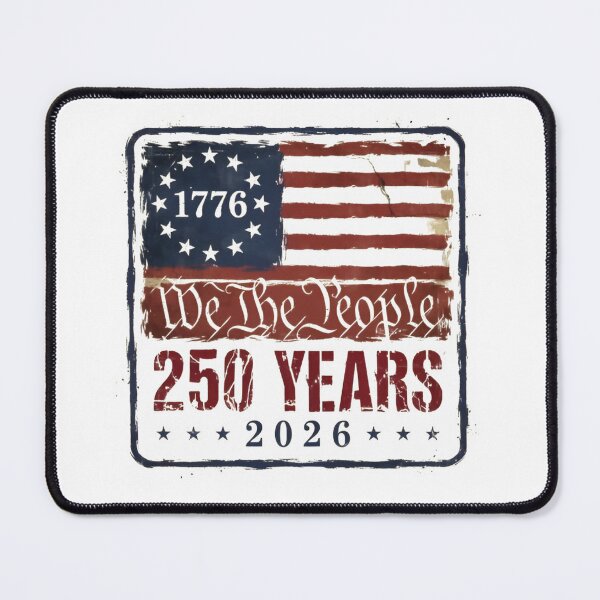 Item preview, We The People 250 Years, 1776-2026 America Anniversary Vintage Patriotic USA Flag designed and sold by Zizo-DR44.
