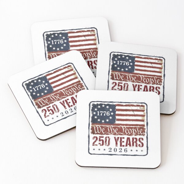 Item preview, We The People 250 Years, 1776-2026 America Anniversary Vintage Patriotic USA Flag designed and sold by Zizo-DR44.