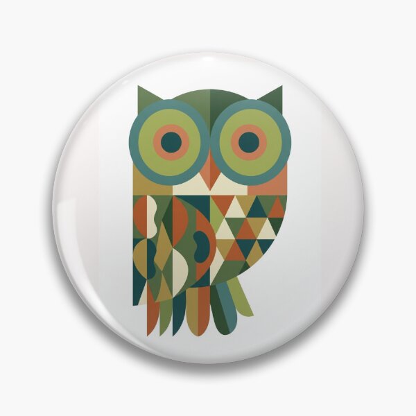 Item preview, Minimalist MCM Wise Owl designed and sold by OddlySticky.