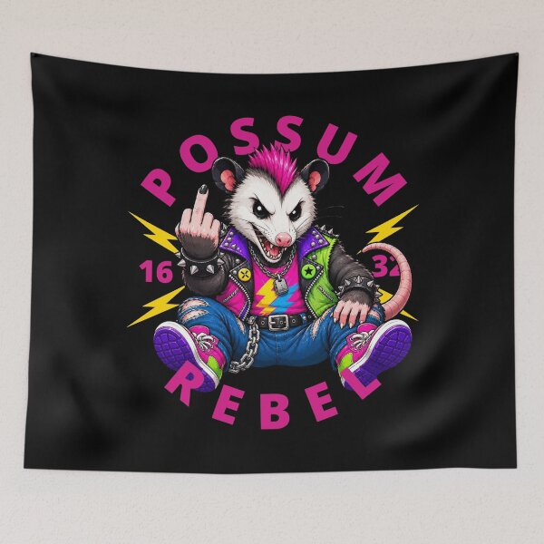 Item preview, Rebel Possum Middle Finger designed and sold by pUNKnown.