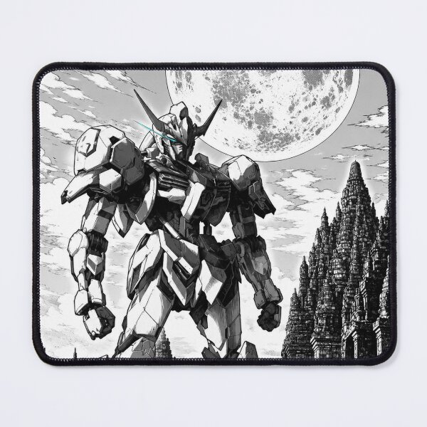 Item preview, Barbatos Gundam tekkadan vector digital art black white designed and sold by sabartgunpla.