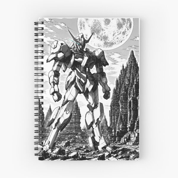 Item preview, Barbatos Gundam tekkadan vector digital art black white designed and sold by sabartgunpla.