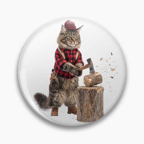 Item preview, Lumberjack Maine Coon designed and sold by PictoVibe.