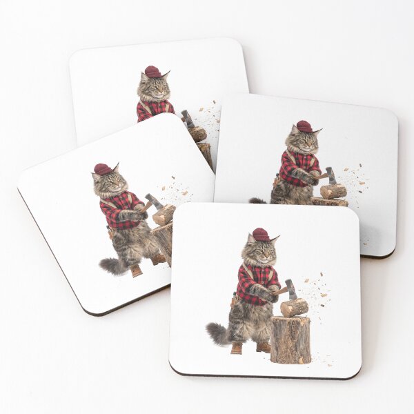 Item preview, Lumberjack Maine Coon designed and sold by PictoVibe.
