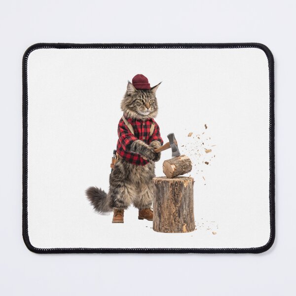 Item preview, Lumberjack Maine Coon designed and sold by PictoVibe.