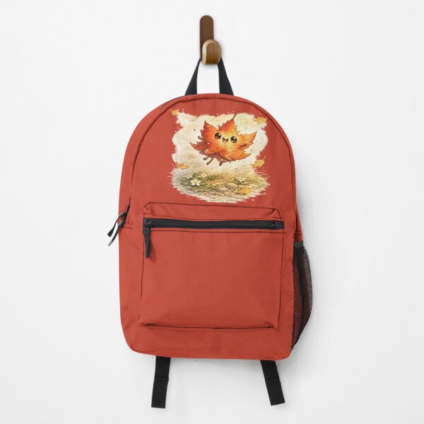 Item preview, Kawaii Autumn Leaf Illustration – Cute Windswept Free Falling Maple Art designed and sold by MagicMakerPh.