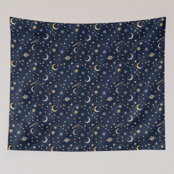 Item preview, Celestial Constellation Luxe Seamless Pattern designed and sold by GalacticLabs.