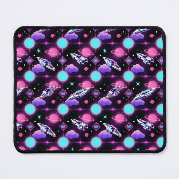 Item preview, Vaporwave Starships Seamless Pattern designed and sold by GalacticLabs.