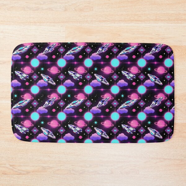 Item preview, Vaporwave Starships Seamless Pattern designed and sold by GalacticLabs.