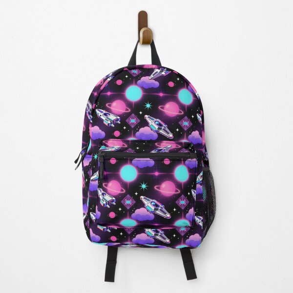 Item preview, Vaporwave Starships Seamless Pattern designed and sold by GalacticLabs.