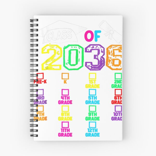 Item preview, Class Of 2036 Kindergarten Grow With Me Checklist Graduate designed and sold by GloomWood.