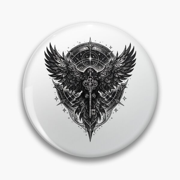 Item preview, Raven of the Forgotten Key | Gothic Dark Fantasy Raven | Mystical Skeleton Key designed and sold by MrDev.