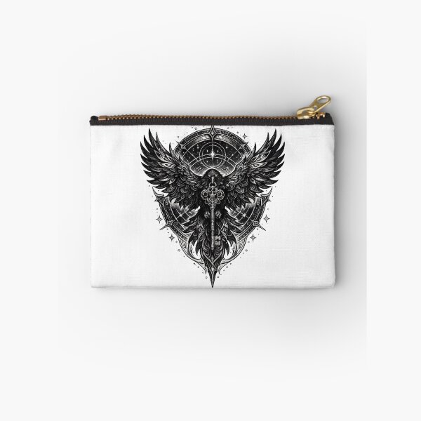 Item preview, Raven of the Forgotten Key | Gothic Dark Fantasy Raven | Mystical Skeleton Key designed and sold by MrDev.