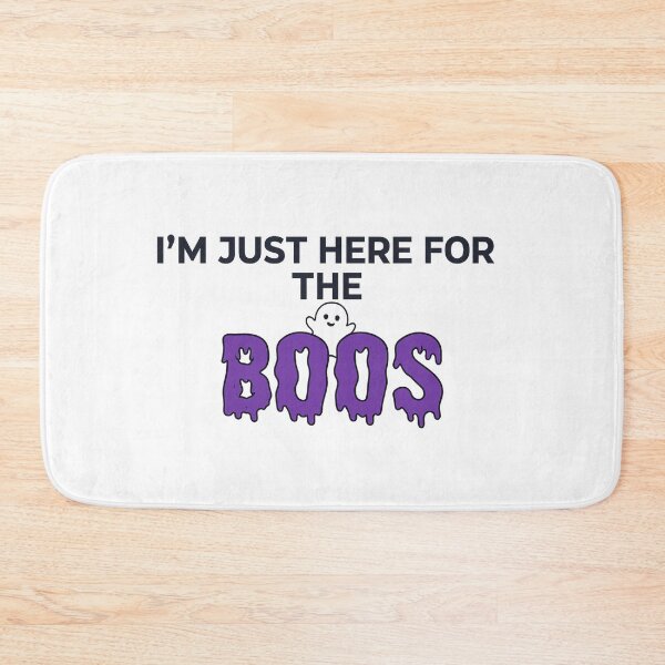 Item preview, I'm Just Here for the Boos | Funny Halloween Ghost Pun | Cute Spooky Quote designed and sold by MrDev.