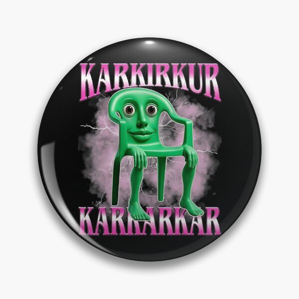 Item preview, Karkirkur Karmarkar Meme Green Plastic Chair Bootleg Rap Tee designed and sold by Cutecharactel.