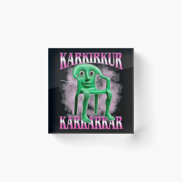 Item preview, Karkirkur Karmarkar Meme Green Plastic Chair Bootleg Rap Tee designed and sold by Cutecharactel.