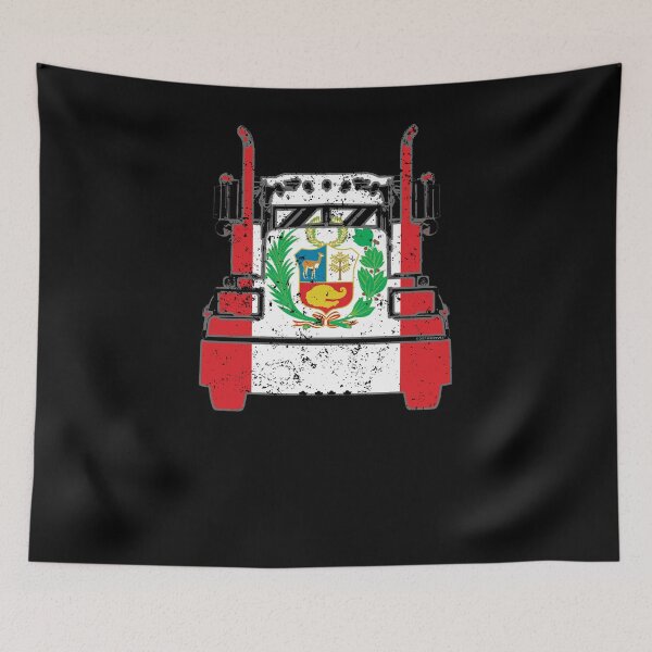 Item preview, Peruvian Trucker Shirt Peru Flag Truckers T Shirts designed and sold by shoppzee.