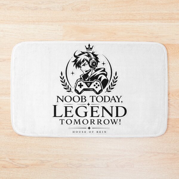 Item preview, Noob Today Legend Tomorrow - Motivational Gamer Design designed and sold by House of Rein.