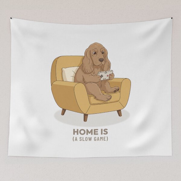 Item preview, Cocker Spaniel Cozy Gaming Retro Aesthetic designed and sold by Cozy Vintage Animal.