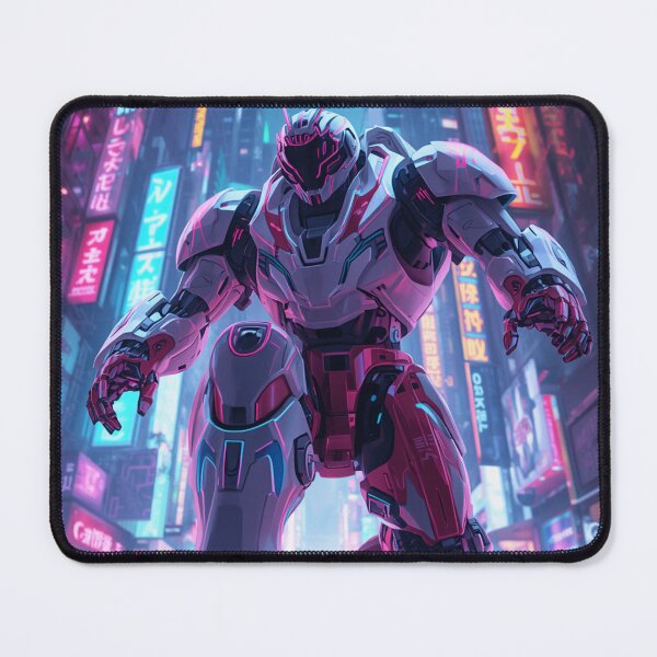 Item preview, Cyberpunk Mecha Robot City Street Art designed and sold by Uniquely Yours.