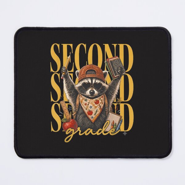 Item preview, Funny Second Grade Teacher Feral Raccoon Back to School Retro Design Description designed and sold by kiralynstration.