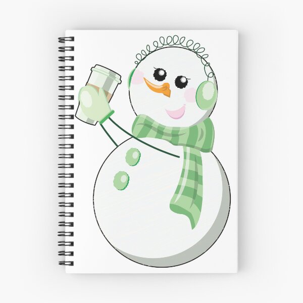 Item preview, Green Snowman Drinking Coffee designed and sold by colormemaroon.