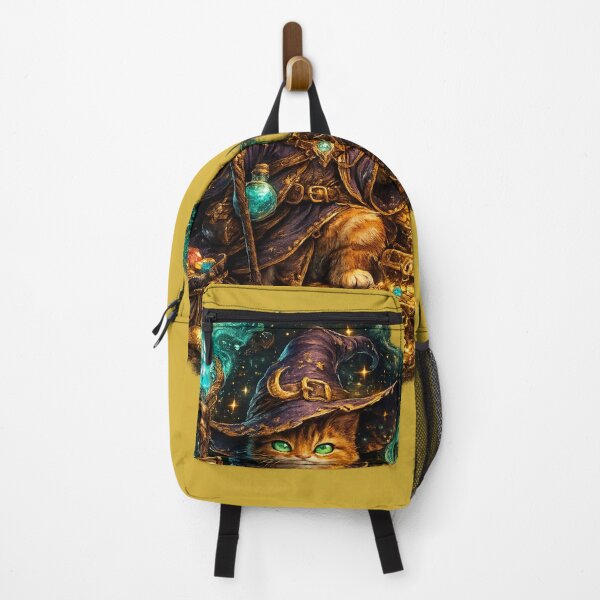 Item preview, Wizard Cat Guarding Magical Treasure designed and sold by StudioBy-ColorNest.
