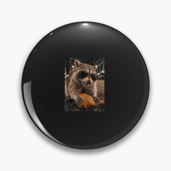 Item preview, Funny Raccoon Eating Turkey Leg Thanksgiving Meme Retro Animal Design designed and sold by kiralynstration.