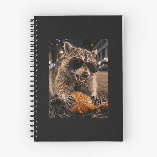 Item preview, Funny Raccoon Eating Turkey Leg Thanksgiving Meme Retro Animal Design designed and sold by kiralynstration.