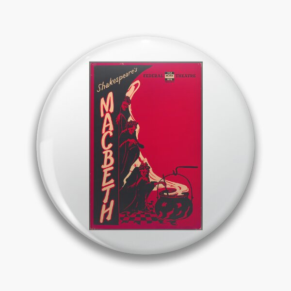 Item preview, 1937 Shakespeares Macbeth Vintage Theatre Poster designed and sold by kdgisj.