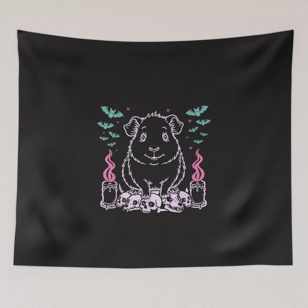 Item preview, Cute Pastel Goth Guinea Pig Kawaii Spooky Animal Lover Design designed and sold by kiralynstration.