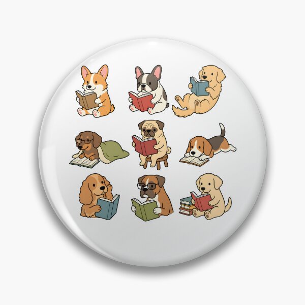 Item preview, Funny Dog Reading Book designed and sold by srowdy.