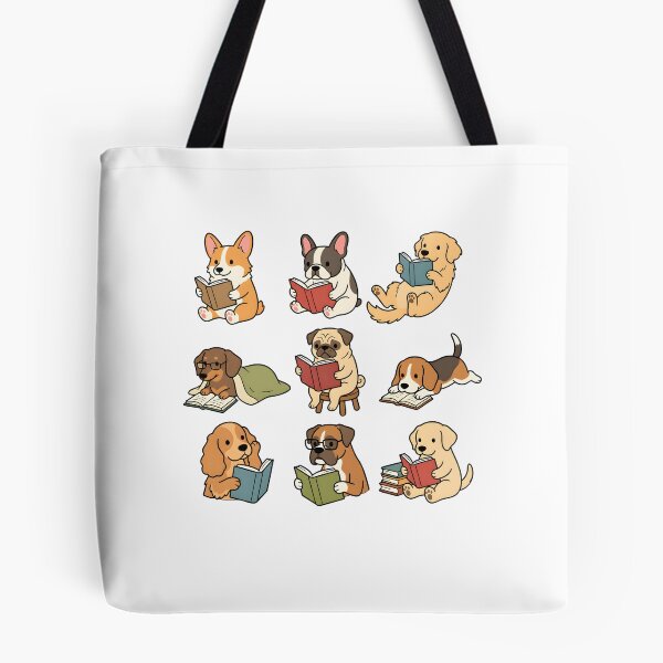 Item preview, Funny Dog Reading Book designed and sold by srowdy.