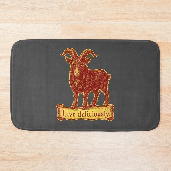 Item preview, Live Deliciously Vintage Black Goat Occult Folk Prints designed and sold by PinUpPizzazz.