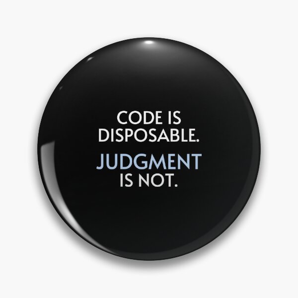 Item preview, Dark - Code is disposable. Judgment is not. (Harness Engineering / AI Engineering) designed and sold by sairarizkaz.