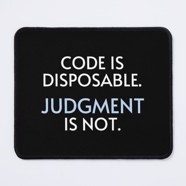 Item preview, Dark - Code is disposable. Judgment is not. designed and sold by sairarizkaz.