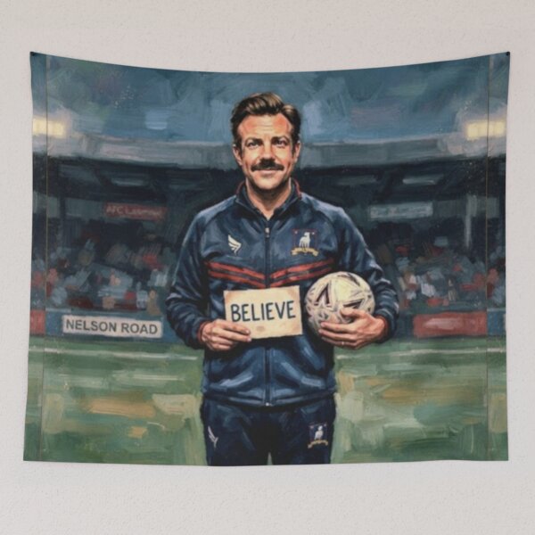 Item preview, Ted Lasso Football is Life Fine Art Tribute designed and sold by Art's Diner.