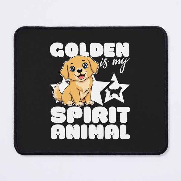 Item preview, Cute Golden Retriever Spirit Animal Kawaii Dog Lover Cartoon Design designed and sold by kiralynstration.
