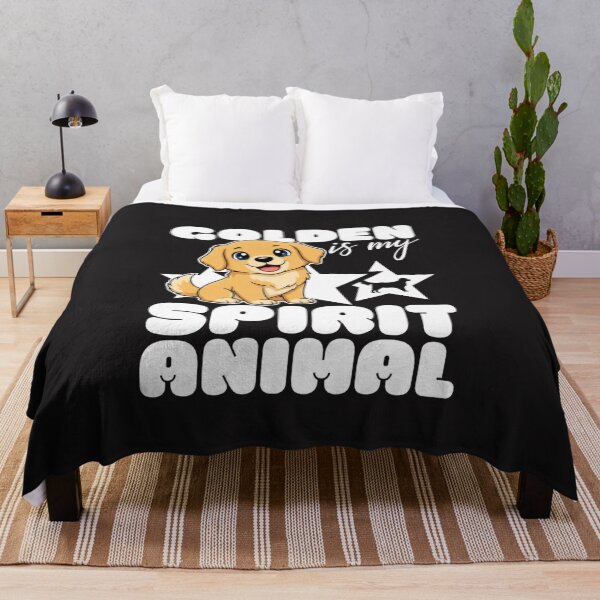 Item preview, Cute Golden Retriever Spirit Animal Kawaii Dog Lover Cartoon Design designed and sold by kiralynstration.