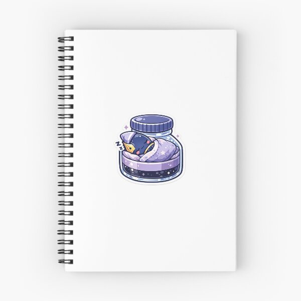 Item preview, Sleepy Fountain Pen Sticker Kawaii Writing Aesthetic for Writers & Stationery Lovers designed and sold by CutePrintCorner.