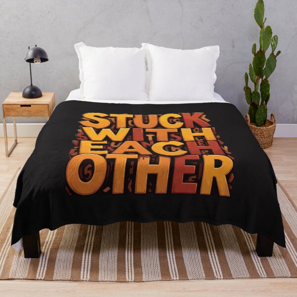 Item preview, Stuck With Each Other Funny Family Love Typography Retro Design designed and sold by kiralynstration.