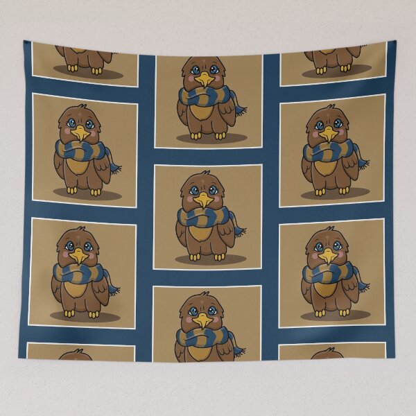 Item preview, Eagle Blue and Bronze Scarf Square designed and sold by colormemaroon.