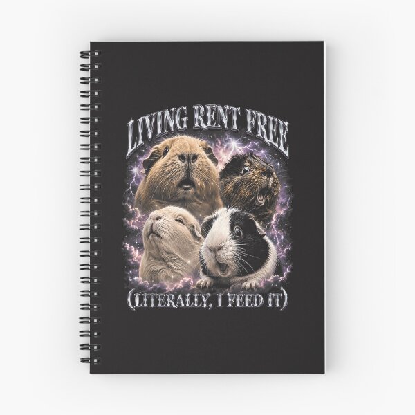 Item preview, Funny Guinea Pig Living Rent Free Meme Cute Cavy Pet Lover Design designed and sold by kiralynstration.