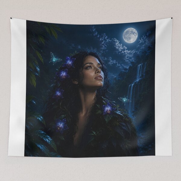 Item preview, Moonlit Jungle Spirit designed and sold by wildformreverie.