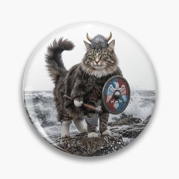 Item preview, Viking Norwegian Forest Cat designed and sold by PictoVibe.