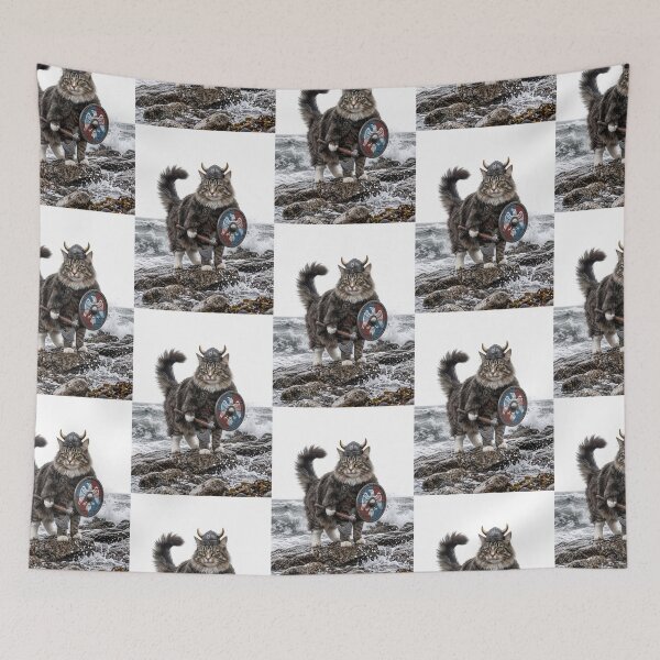Item preview, Viking Norwegian Forest Cat designed and sold by PictoVibe.