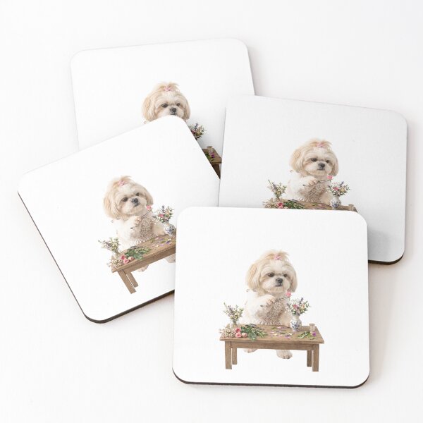 Item preview, Floral Arranger Shih Tzu designed and sold by PictoVibe.